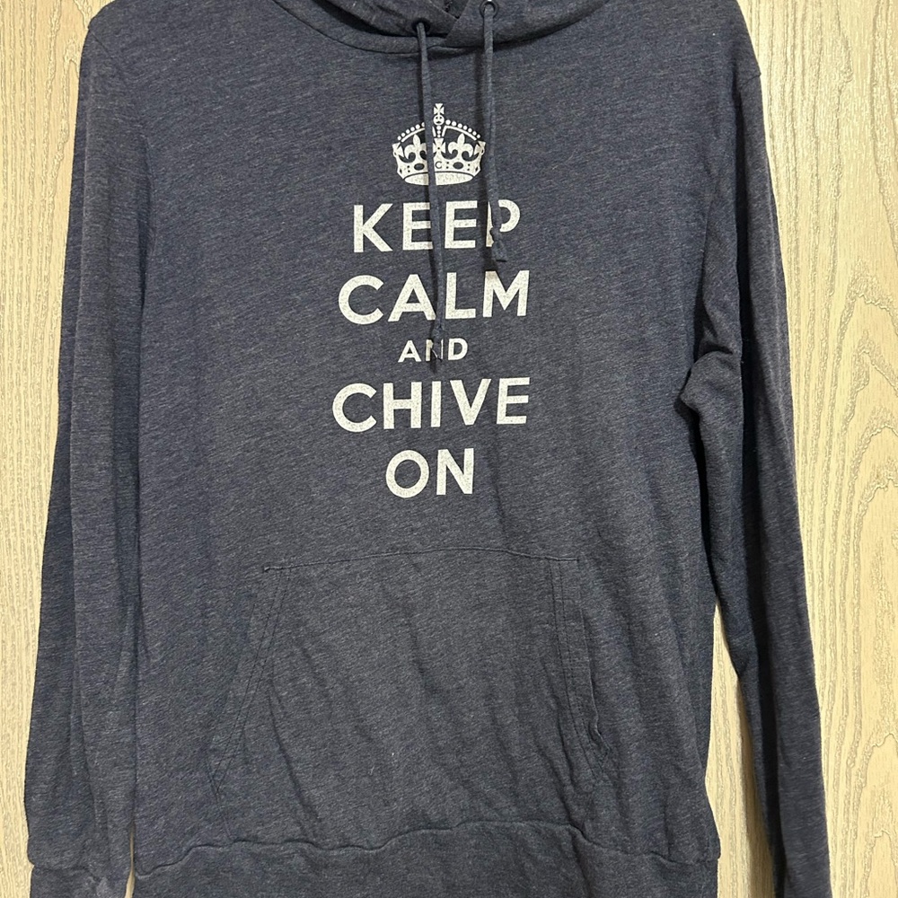 Keep Calm and Chive On Women’s Hoodie Sweatshirt - Grey